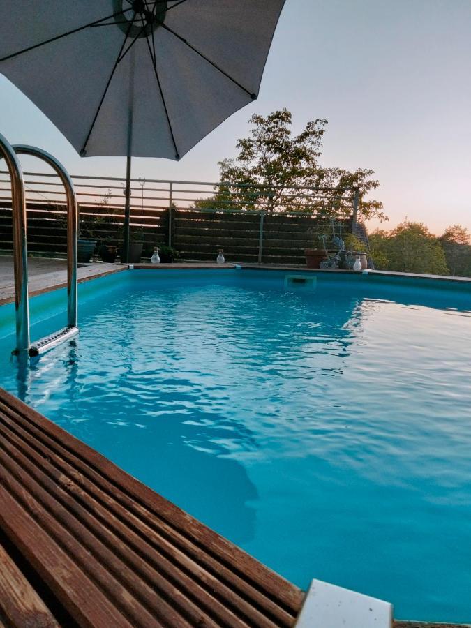 Chambre Telma 2 Pers Avec Piscine "Mon Lit Au Pre" Couples Ou Femmes Seulement Pontours Exteriör bild